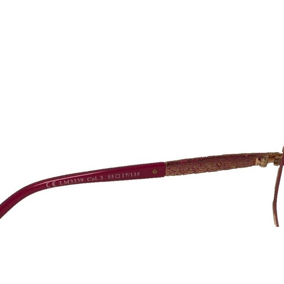 NEW LA MATTA LM3339 Eyeglass Frames Pink Purple 54-17-135 Case/Cloth Included - Picture 8 of 13